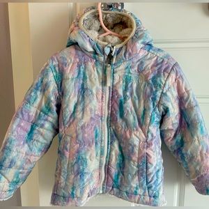 Girls Toddler size 3 Northface reversible jacket